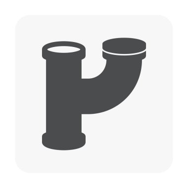 Çelik Boru bağlayıcı Icon set.