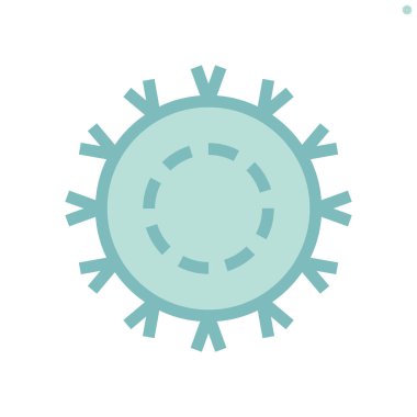 Coronavirus hastalığı taşıyıcı ikon tasarımı, 48x48 piksel mükemmel ve düzenlenebilir felç.