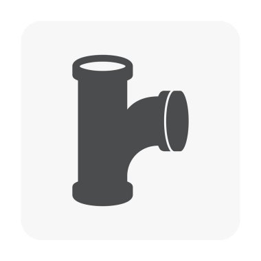 Çelik Boru bağlayıcı Icon set.