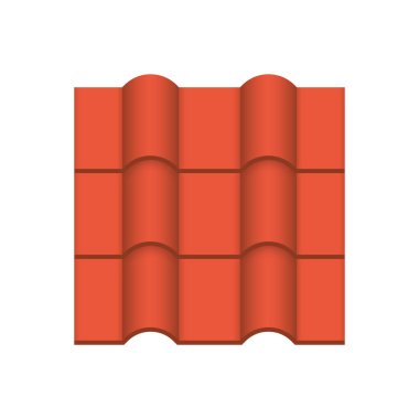 Çatı kaplama malzemesi simgesi tasarım.