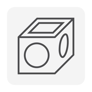 Kanalizasyon borusu simgesi, 64x64 Mükemmel piksel ve düzenlenebilir vuruş.