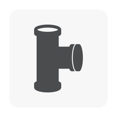 Çelik Boru bağlayıcı Icon set.