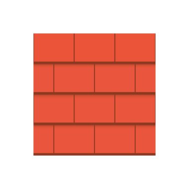 Çatı kaplama malzemesi simgesi tasarım.