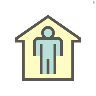 Coronavirus hastalığı karantina ve önleme vektör ikonu tasarımı, 48x48 piksel mükemmel ve düzenlenebilir felç.