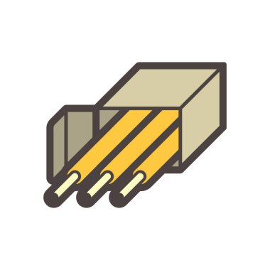 İş vektör simgesi tasarımı için kaynak kablosu.