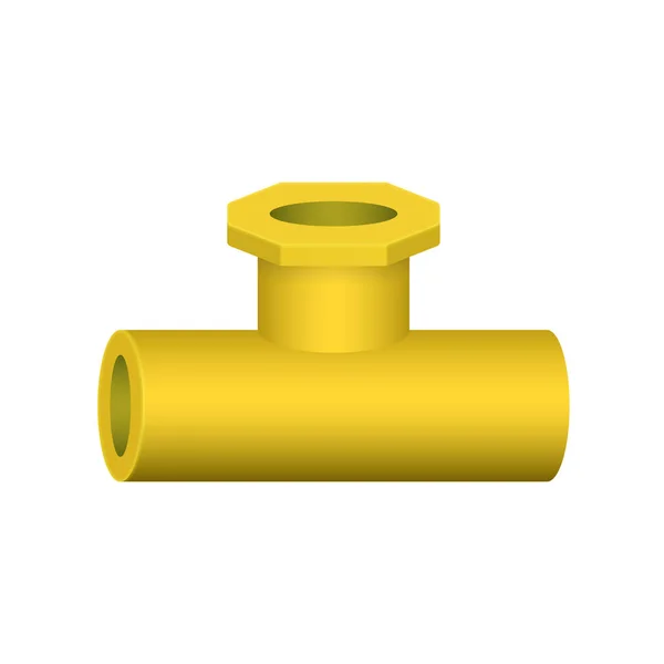 給排水設備と配管工事配管のベクトルのアイコン — ストックベクタ