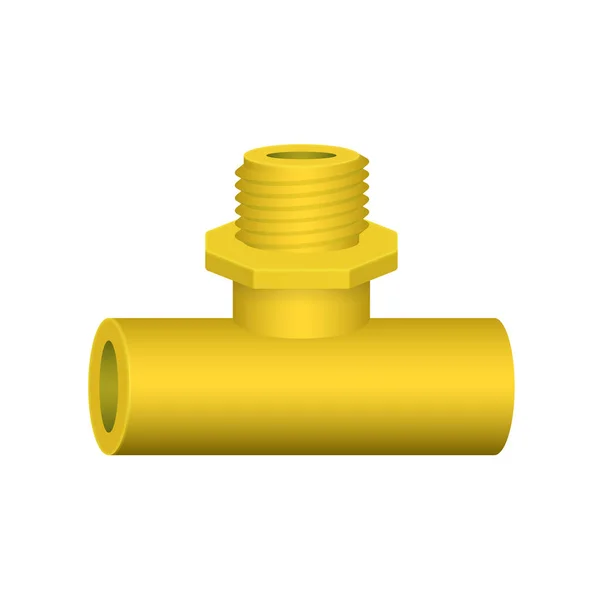 Icône Vectorielle Raccord Tuyauterie Pièce Pour Plomberie Tuyauterie — Image vectorielle