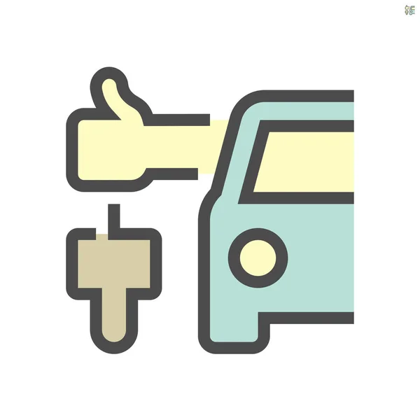 Auto Usate Concessionaria Vector Icon Design 48X48 Pixel Colpo Perfetto — Vettoriale Stock