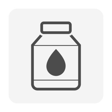 Su kaynağı ve su depolama ve boru hattı simge seti tasarımı.