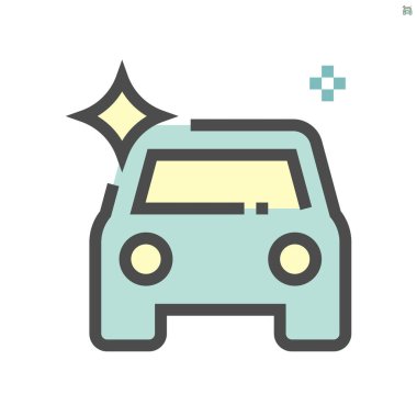 Kullanılmış araba vektör kümesi dizaynı, 48X48 piksel mükemmel ve düzenlenebilir vuruş.