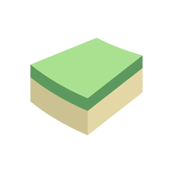 Concrete Paver Block Brick Floor Icon Landscaping Design — ストックベクタ