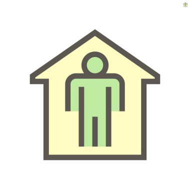 Coronavirus hastalığı karantina ve önleme vektör ikonu tasarımı, 48x48 piksel mükemmel ve düzenlenebilir felç.