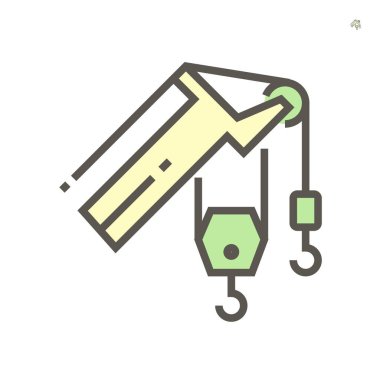 Turna kancası simgesi, 64x64 Mükemmel piksel ve düzenlenebilir vuruş.