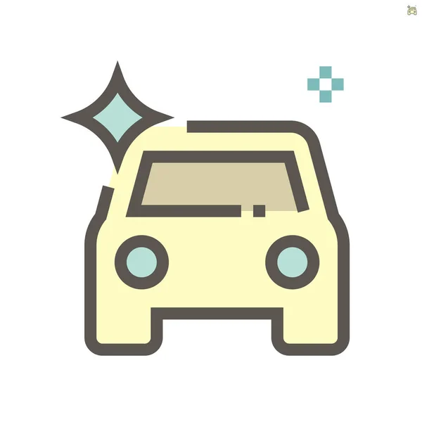 Design Vektorové Ikony Car Shine 48X48 Pixelů Perfektní Upravitelný Tah — Stockový vektor