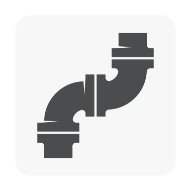 Çelik Boru bağlayıcı Icon set.