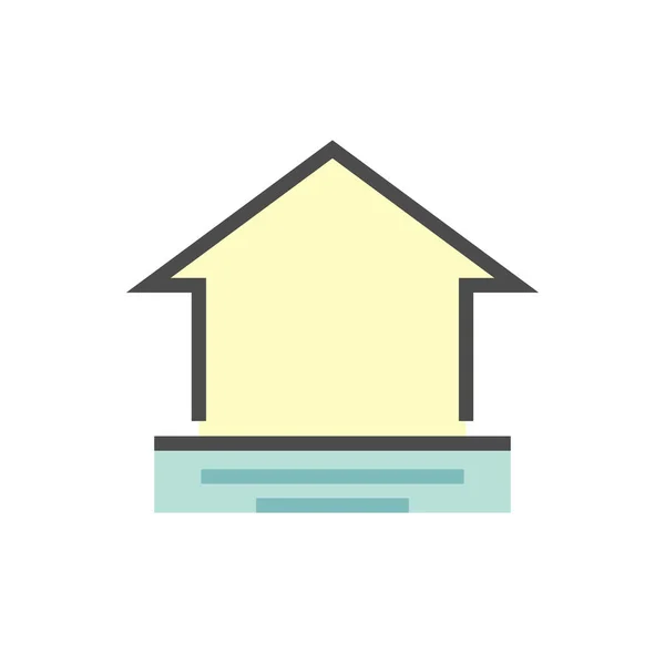 Wasserfluten Vektor Icon Design Für Home Problem Grafik Design Element — Stockvektor