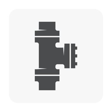 Çelik Boru bağlayıcı Icon set.