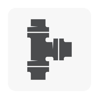 Çelik Boru bağlayıcı Icon set.