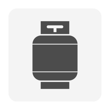 Kaynaklama işi grafik tasarım elementi için LPG gaz tankı vektör ikonu tasarımı.