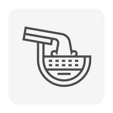 Cilt payı ve drenaj sistem kutsal kişilerin resmi, 64 x 64 mükemmel piksel ve düzenlenebilir inme.