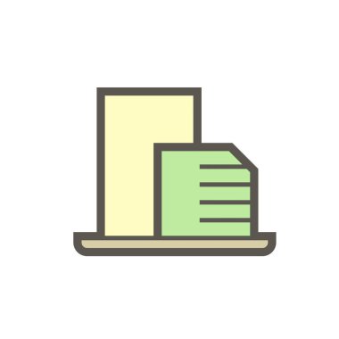 Beyaz üzerinde emlak oluşturma vektör simgesi tasarımı.