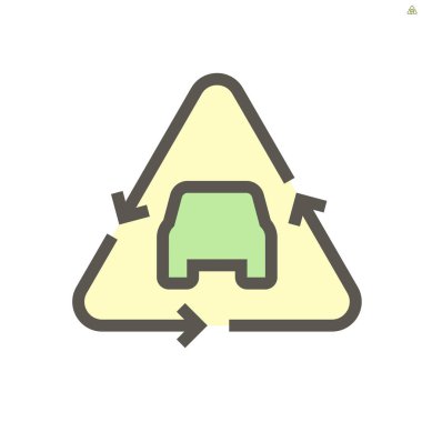 Kullanılmış araba vektör simgesi tasarımı, 48X48 piksel mükemmel ve düzenlenebilir vuruş.