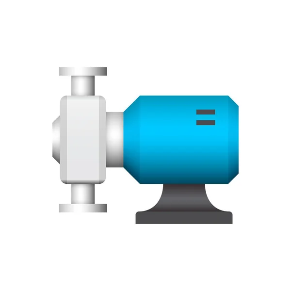 Bomba Água Lóbulo Elétrico Tubo Aço Para Ícone Distribuição Água —  Vetores de Stock