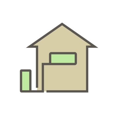 Klima kurulum araçları ve parça vektör simgesi tasarımı, düzenlenebilir vuruş.