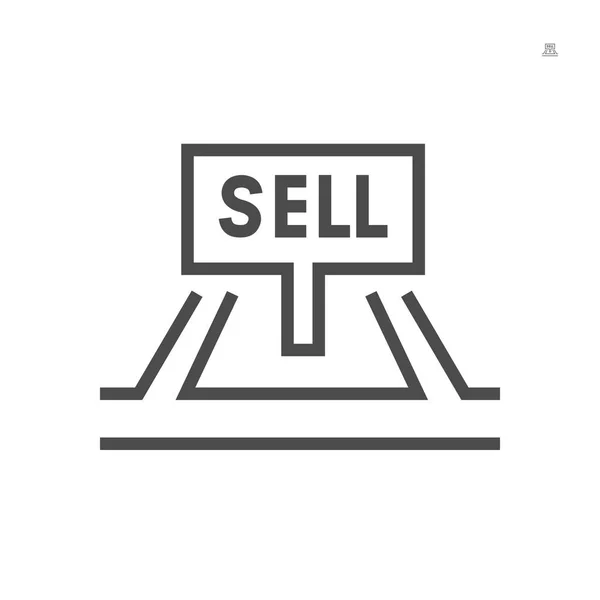 Teren Sprzedaż Wektor Projekt Ikony 64X64 Pikseli Idealne Edytowalne Skoku — Wektor stockowy