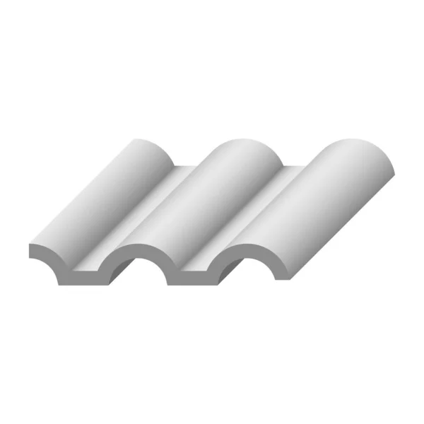 Material Cobertura Projeto Ícone Telha Telhado —  Vetores de Stock