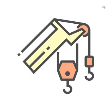 Turna kancası simgesi, 64x64 Mükemmel piksel ve düzenlenebilir vuruş.