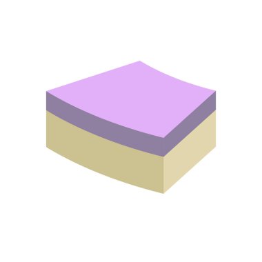 Concrete paver block brick floor icon for landscaping design.