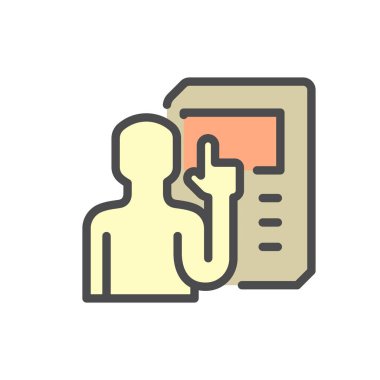 İlaç üretimi ve imalat vektör ikonu dizaynı, düzenlenebilir felç.