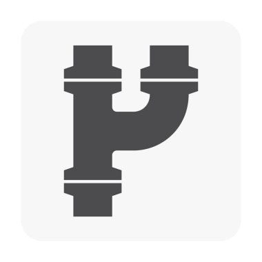 Çelik Boru bağlayıcı Icon set.