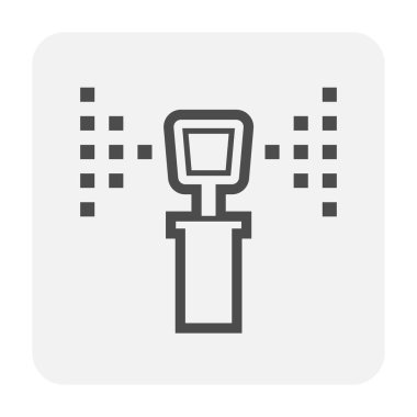 Sulama sistemi grafik tasarım elementi için otomatik su fıskiyesi.