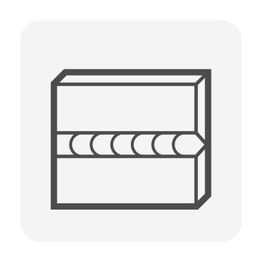 Kaynaklanmış vektör simgesi tasarımı kaynak çalışması grafik tasarımı ögesi.