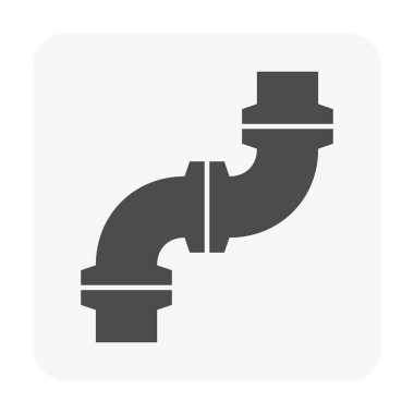 Çelik Boru bağlayıcı Icon set.