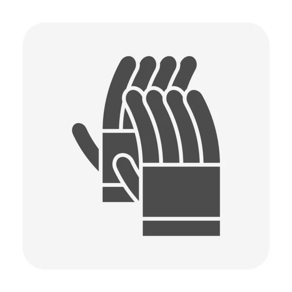 Welding Gloves Vector Icon Design Welding Work Graphic Design Element — Stock Vector