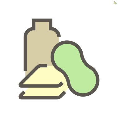 Araba yıkama aracı vektör ikonu tasarımı, 48x48 piksel mükemmel ve düzenlenebilir vuruş.