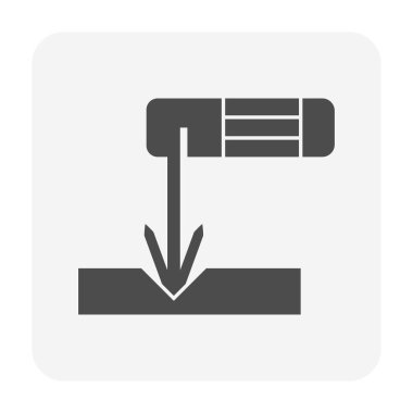 Kaynaklama işi grafik tasarım ögesi için kaynak iş vektör simgesi tasarımı.