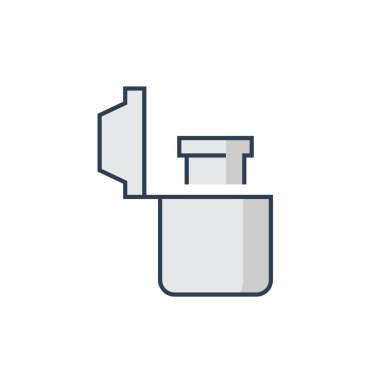 Su filtreleme ve su süzgeci vektör simgesi tasarımı.