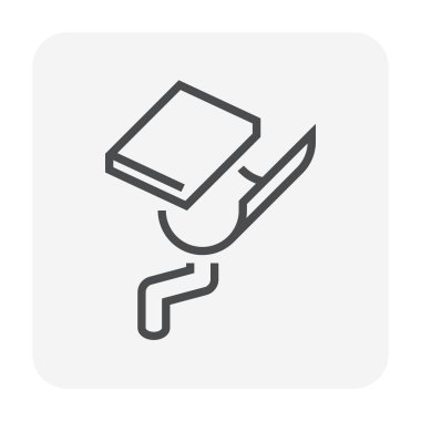 Cilt payı ve drenaj sistem kutsal kişilerin resmi, 64 x 64 mükemmel piksel ve düzenlenebilir inme.