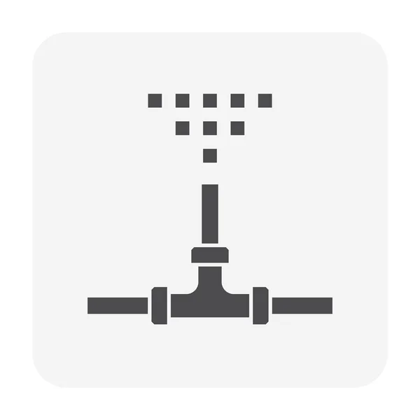 自動水スプリンクラーと灌漑システムアイコンデザイン — ストックベクタ