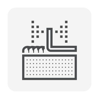 Otomatik su yağmurlama ve sulama sistemi simge tasarımı.