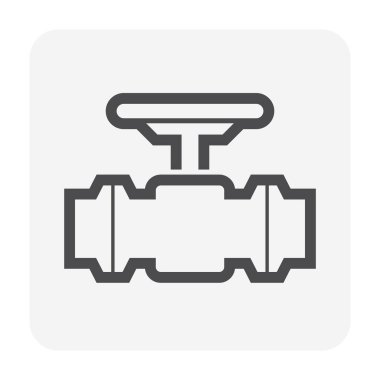 Su kaynağı ve su depolama ve boru hattı simge seti tasarımı.