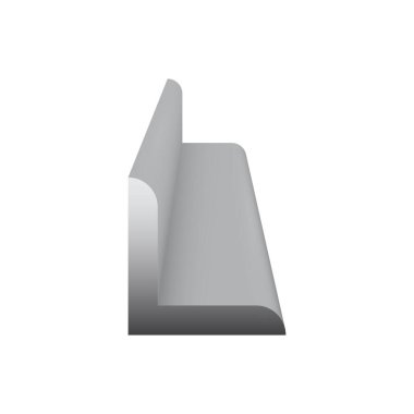 Çelik üretim endüstriyel grafik tasarım elementi için L şeklindeki simge tasarımı için vektör simgesi.