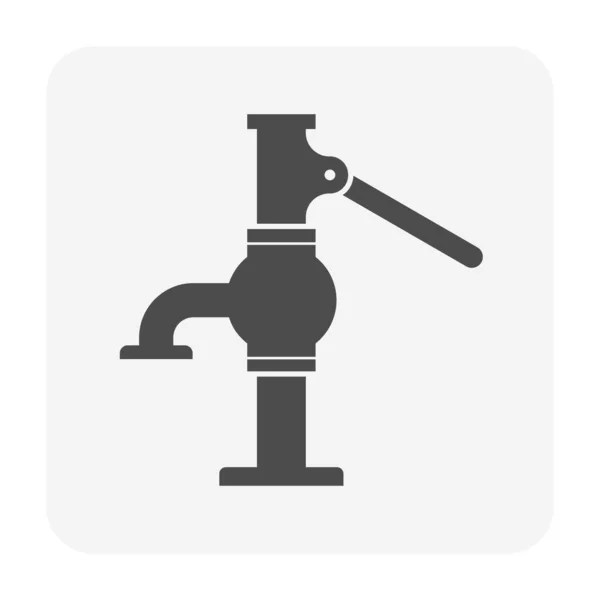 Water Well Pump Icon Design Water Work Graphic Design Element — Stock Vector