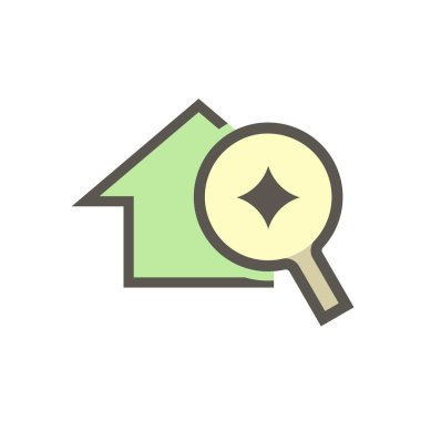 Beyaz üzerinde emlak yatırım seçim vektör tasarımı.