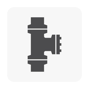 Çelik Boru bağlayıcı Icon set.