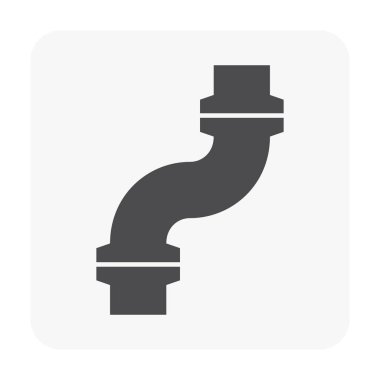 Çelik Boru bağlayıcı Icon set.